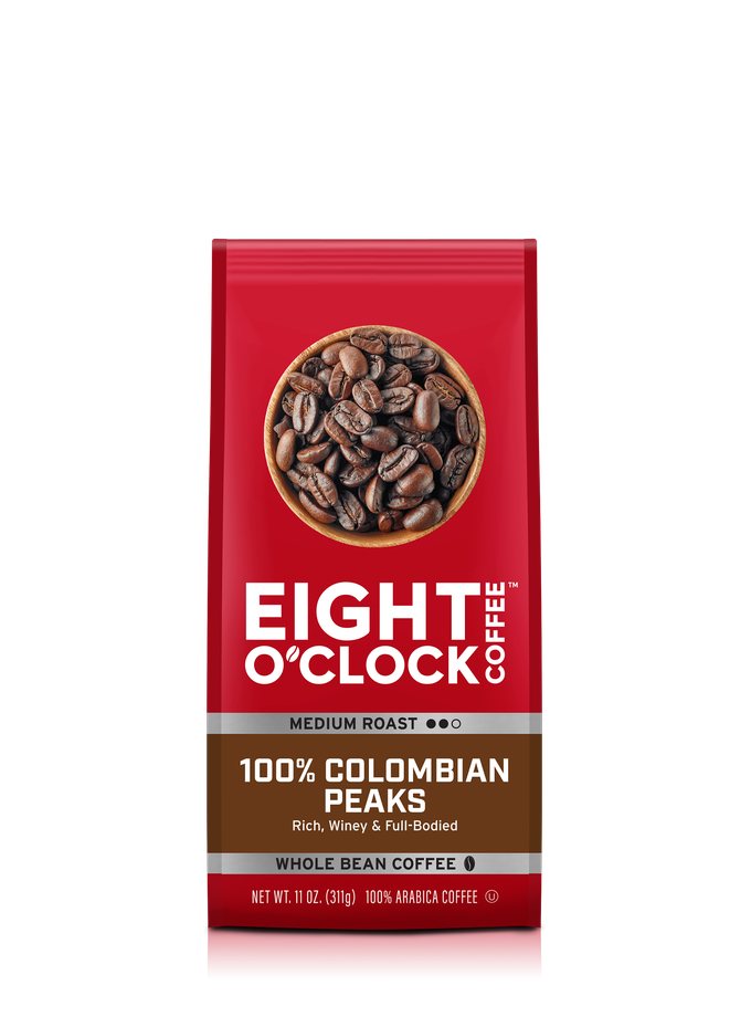 Eight O'Clock 100% Colombian Peaks (Whole Bean) On Sale