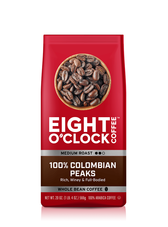 Eight O'Clock 100% Colombian Peaks (Whole Bean) On Sale