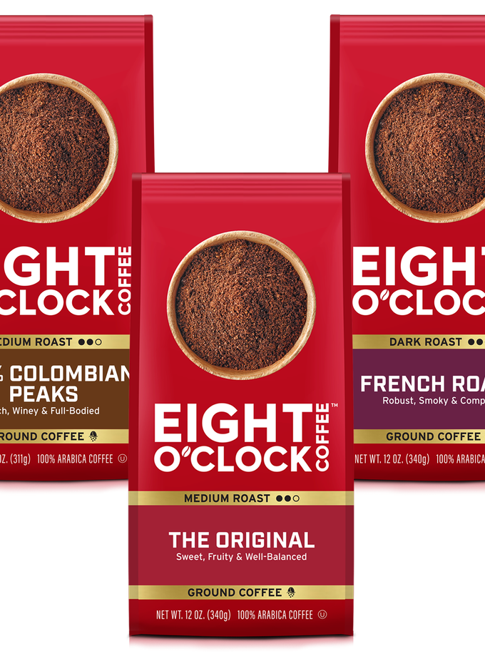 Eight O'Clock Ground Coffee Bestsellers Variety 3-Pack Best Price