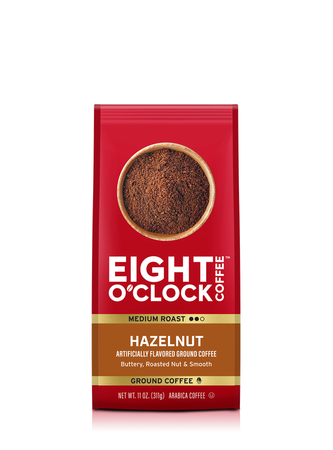 Eight O'Clock Hazelnut (Ground) Free shipping