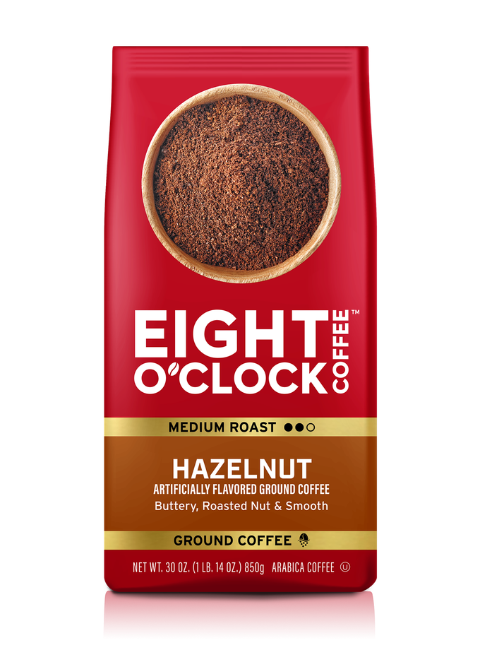 Eight O'Clock Hazelnut (Ground) Free shipping